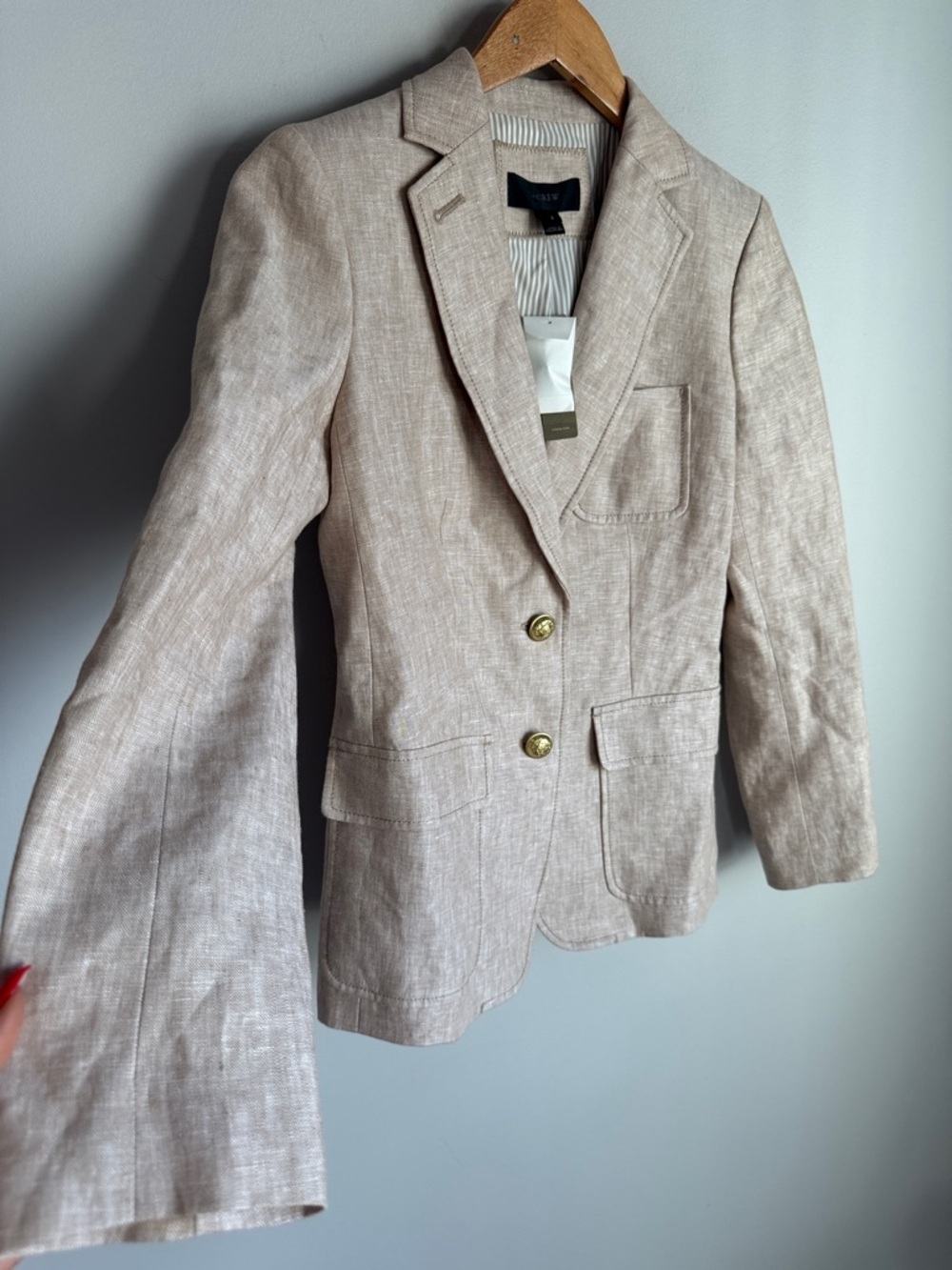 NEW J. Crew Rhodes linen blazer 2 - Picture 5 of 10